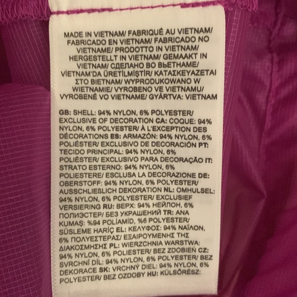The North Face Purple Windbreaker with Hood and Water-Resistant Fabric size M - Picture 13 of 13
